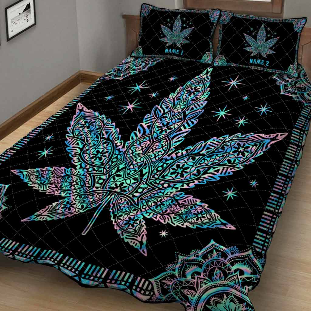 Mandala High - Personalized Weed Quilt Set