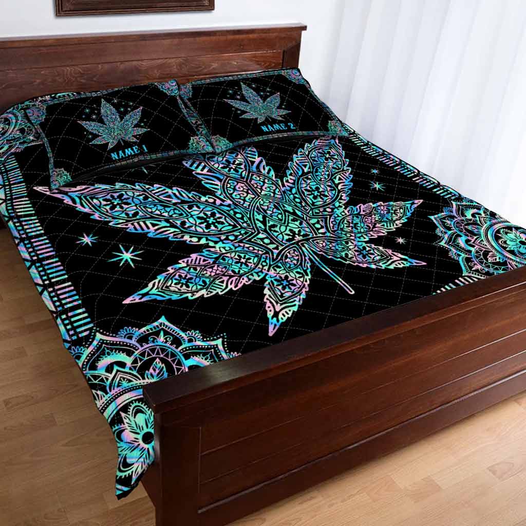 Mandala High - Personalized Weed Quilt Set