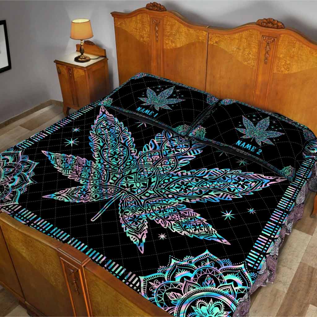 Mandala High - Personalized Weed Quilt Set