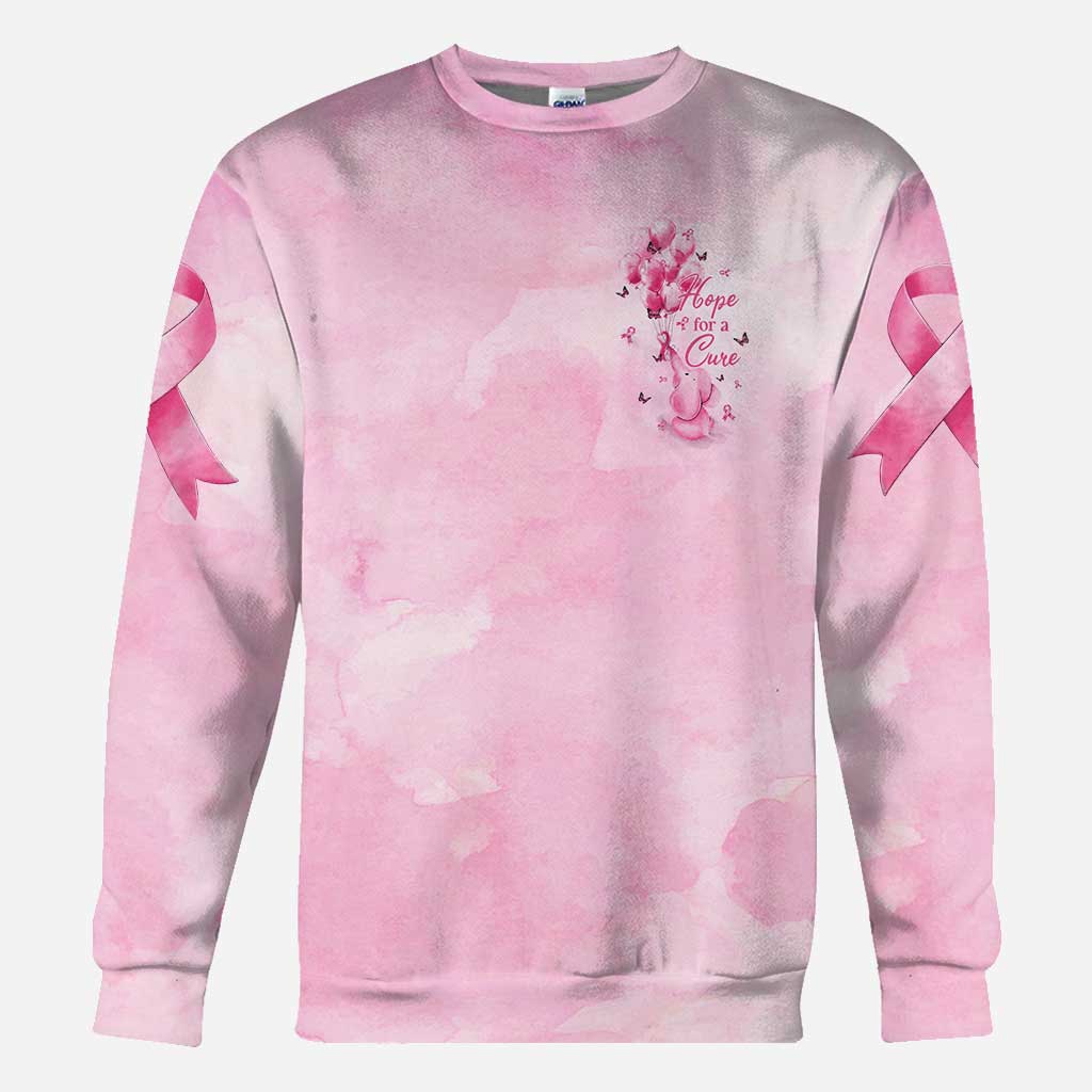 Hope For A Cure Elephant - Breast Cancer Awareness All Over T-shirt and Hoodie 0822