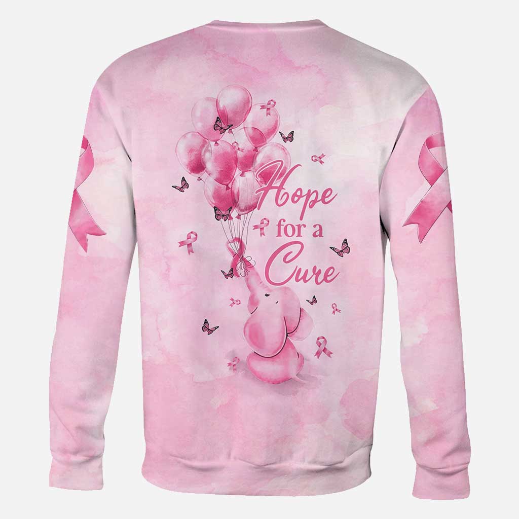 Hope For A Cure Elephant - Breast Cancer Awareness All Over T-shirt and Hoodie 0822