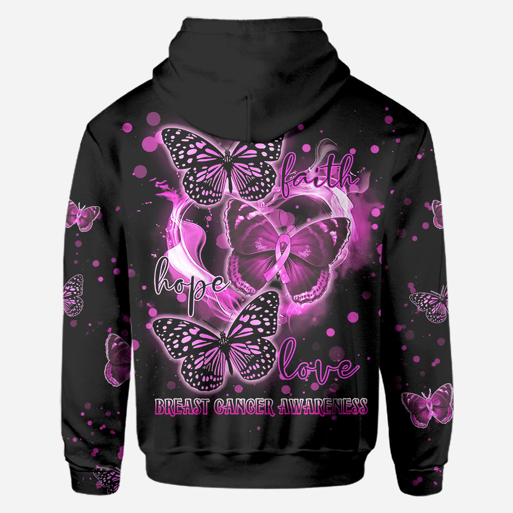 Faith Hope Love Breast Cancer - Breast Cancer Awareness All Over T-shirt and Hoodie 0822