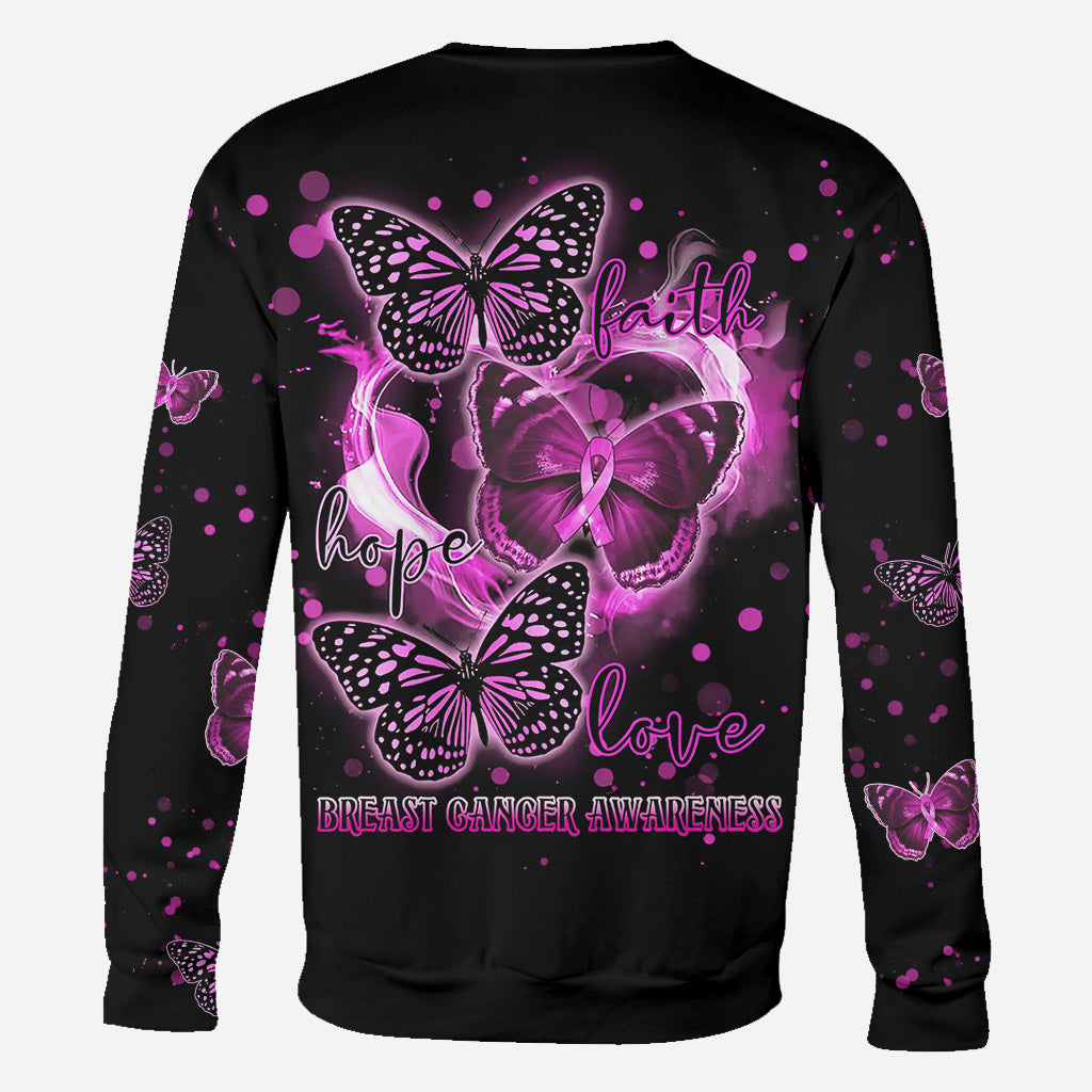 Faith Hope Love Breast Cancer - Breast Cancer Awareness All Over T-shirt and Hoodie 0822