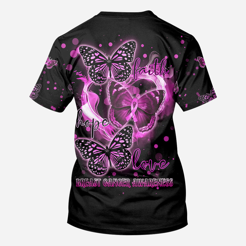 Faith Hope Love Breast Cancer - Breast Cancer Awareness All Over T-shirt and Hoodie 0822