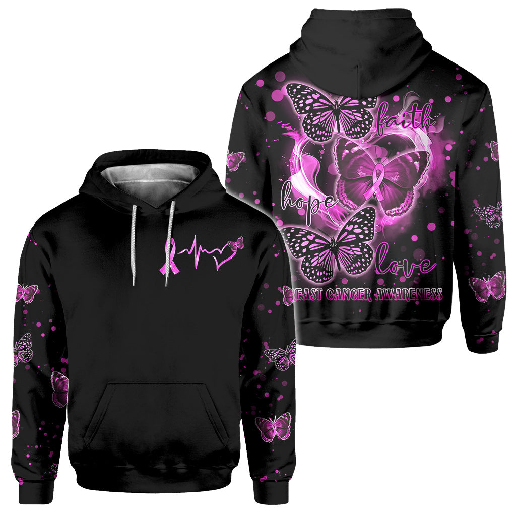 Faith Hope Love Breast Cancer - Breast Cancer Awareness All Over T-shirt and Hoodie 0822