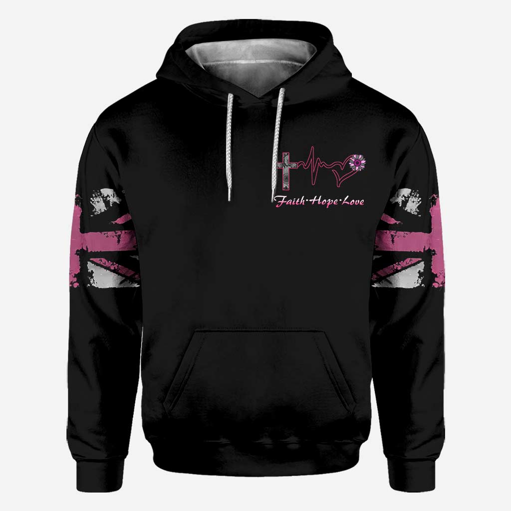 Sunflower Cross - Breast Cancer Awareness All Over T-shirt and Hoodie 0822
