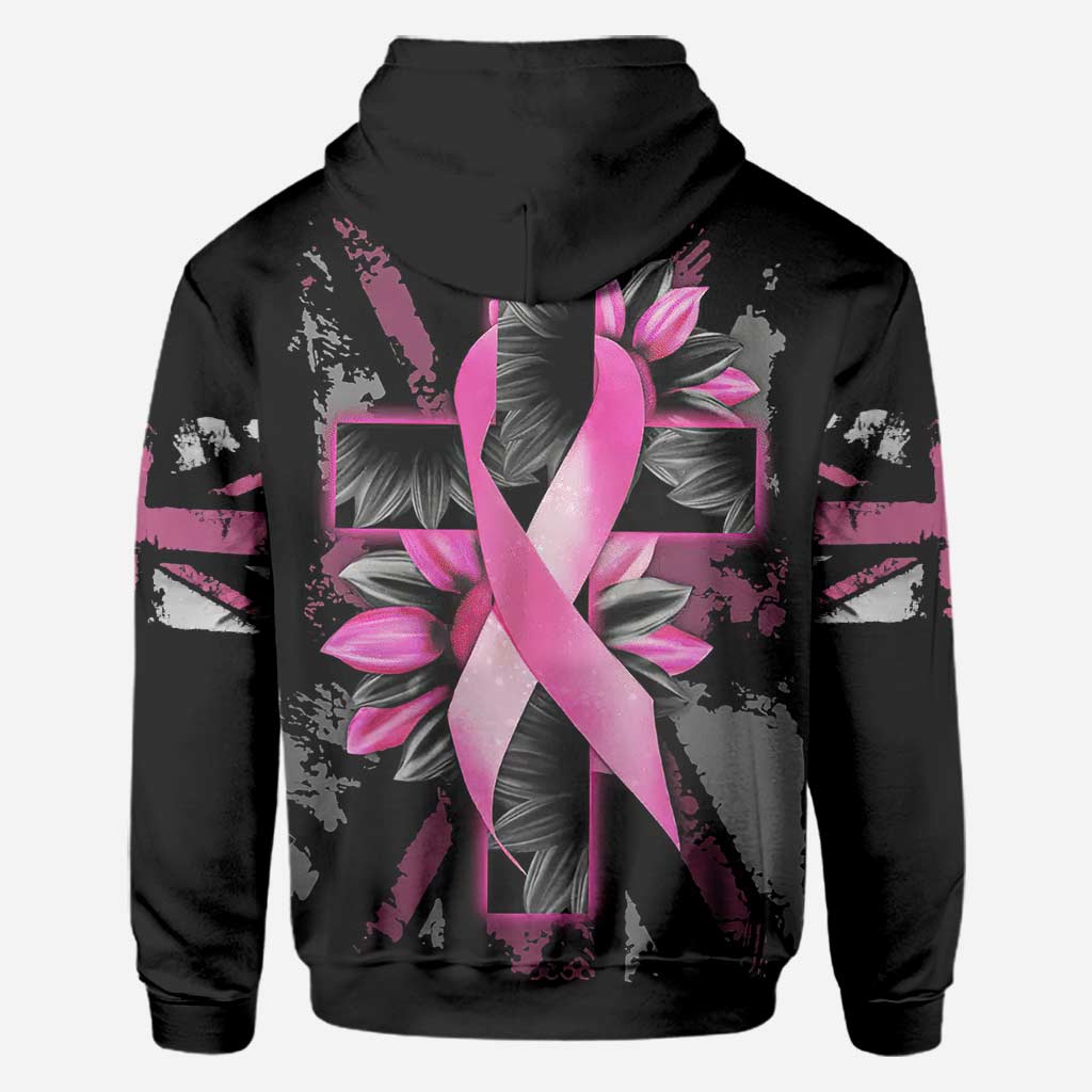 Sunflower Cross - Breast Cancer Awareness All Over T-shirt and Hoodie 0822