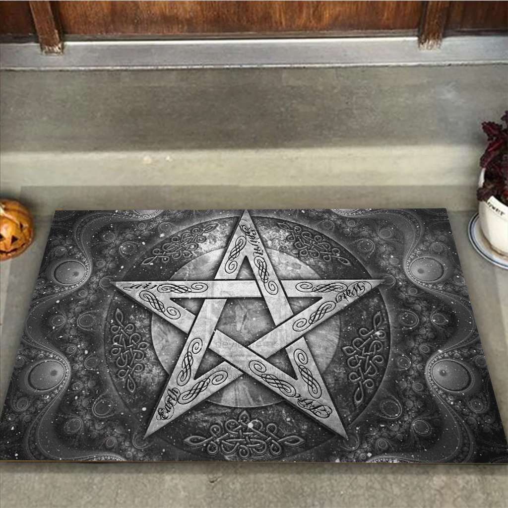 Pentagram Wicca - Witch Doormat 0822