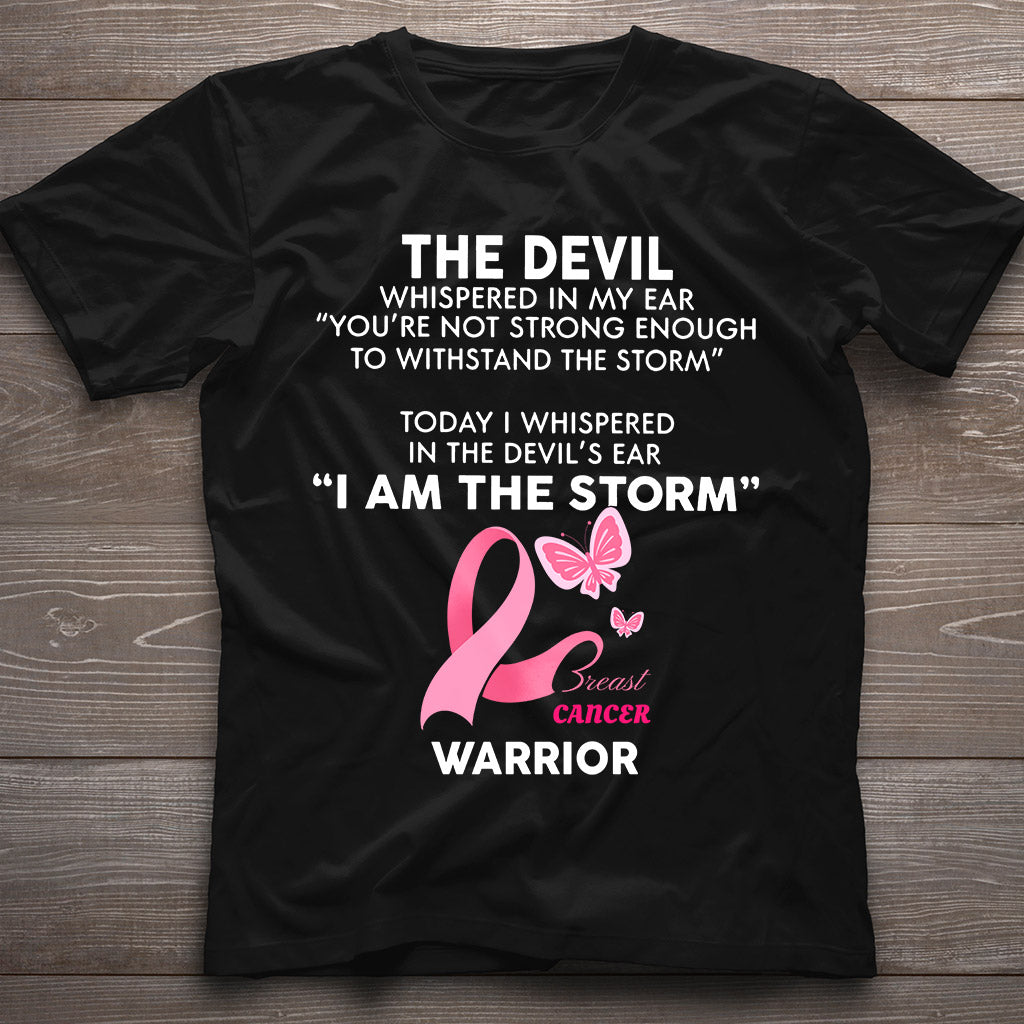 I Am The Storm Breast Cancer Warrior - Breast Cancer Awareness T-shirt and Hoodie 0822