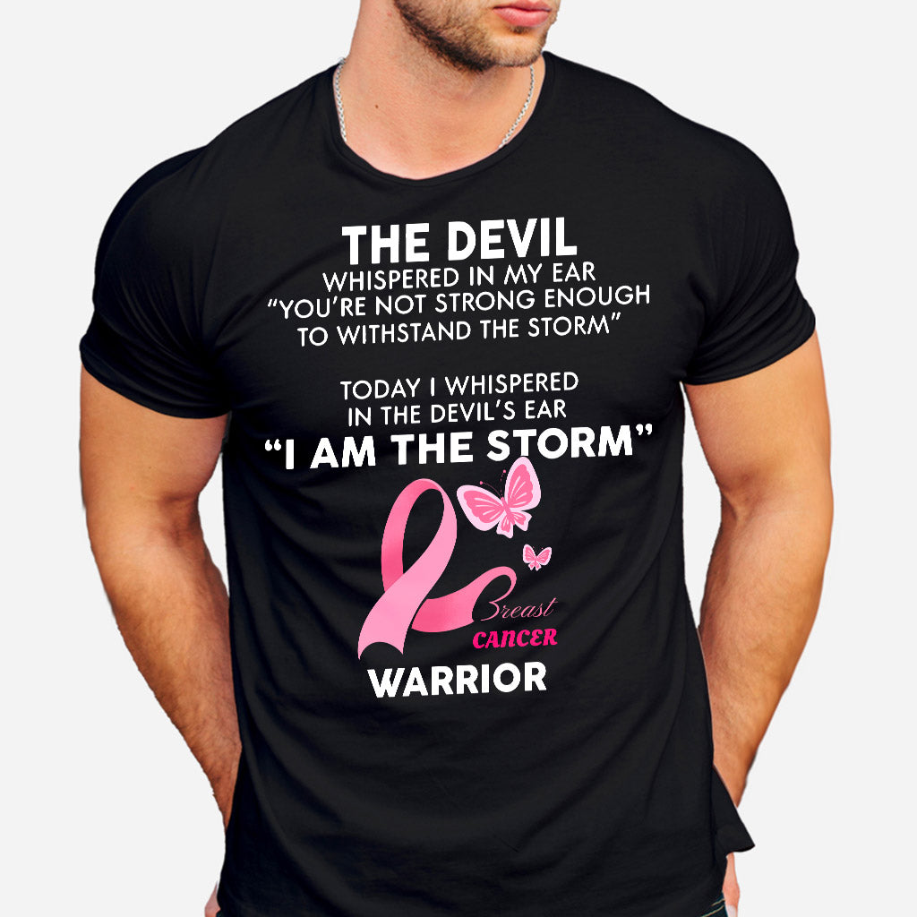 I Am The Storm Breast Cancer Warrior - Breast Cancer Awareness T-shirt and Hoodie 0822