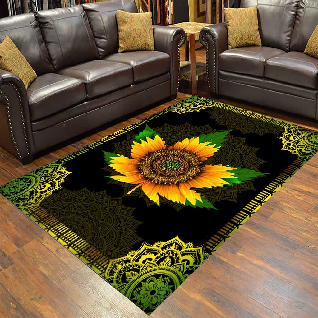 Sunflower Leaf - Weed Rug 0822