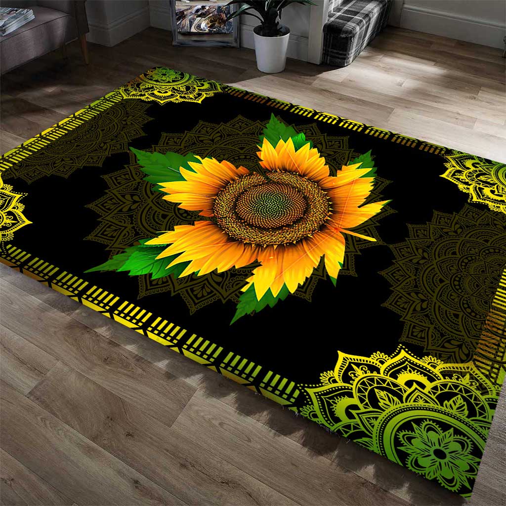 Sunflower Leaf - Weed Rug 0822