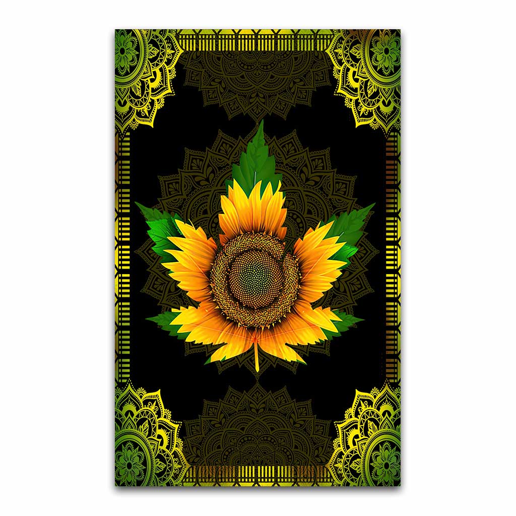 Sunflower Leaf - Weed Rug 0822