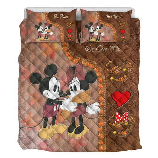 You & Me - Personalized Mouse Quilt Set