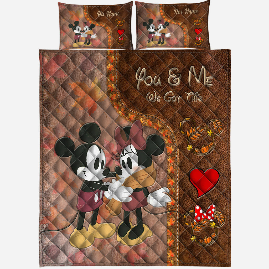 You & Me - Personalized Mouse Quilt Set