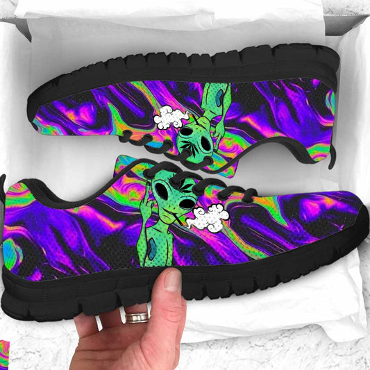 Get High Alien - Personalized Weed Sneakers