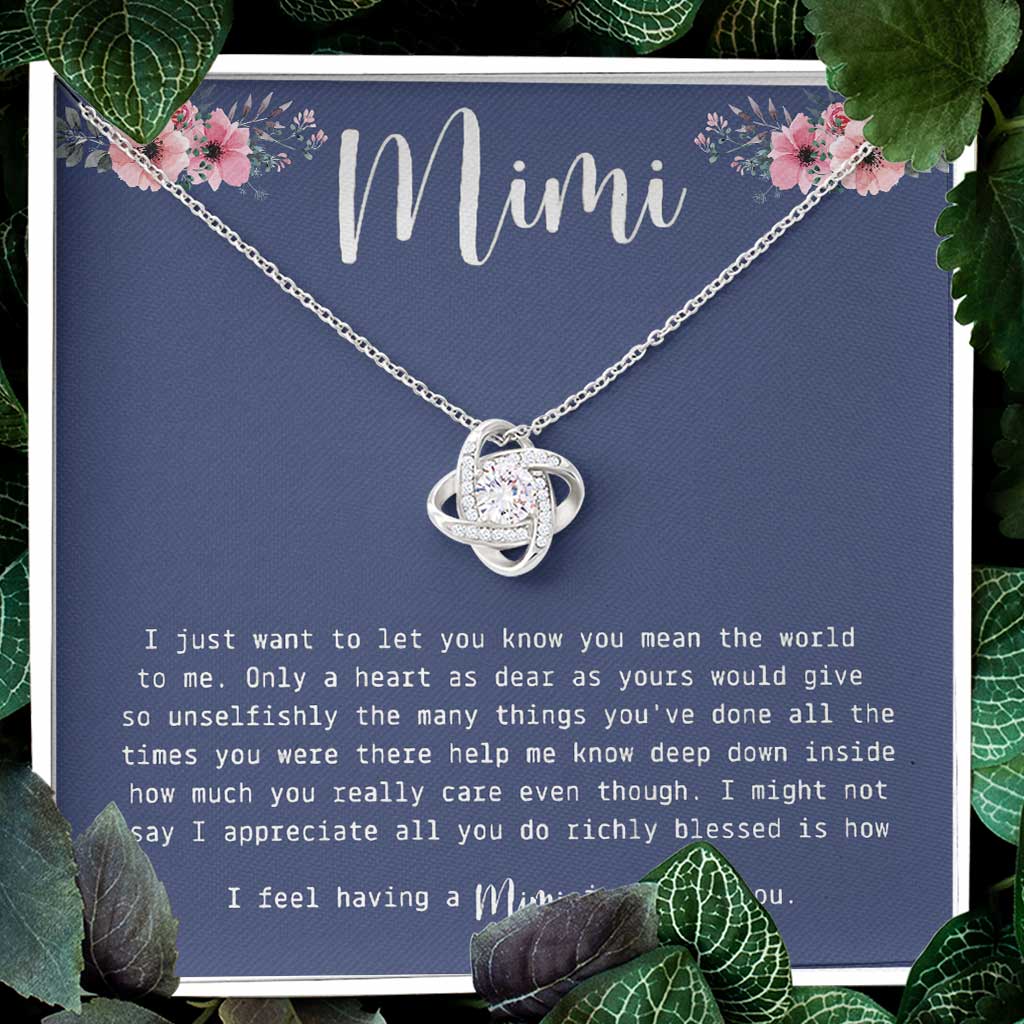 Mimi Grandma Gift - Grandma Love Knot Necklace 0921