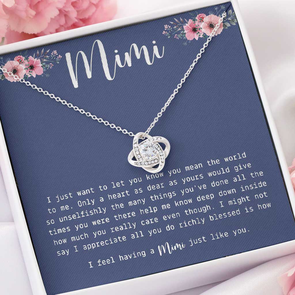 Mimi Grandma Gift - Grandma Love Knot Necklace 0921