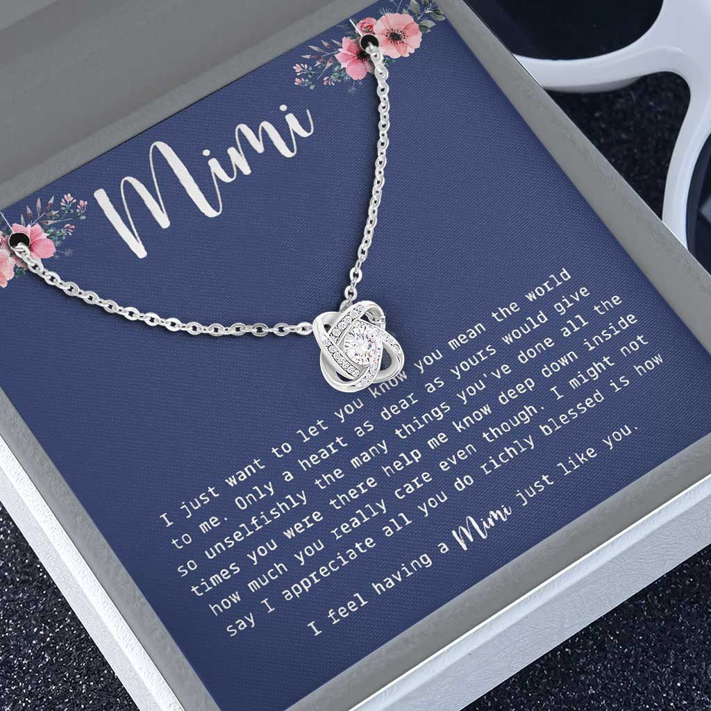 Mimi Grandma Gift - Grandma Love Knot Necklace 0921