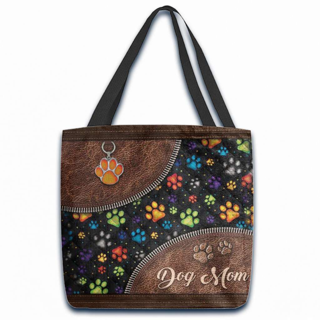 Dog Paw Color Pattern - Dog Tote Bag 0921