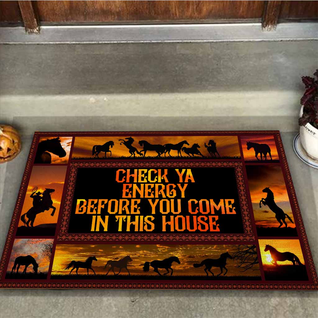 Check Ya Energy - Horse Doormat