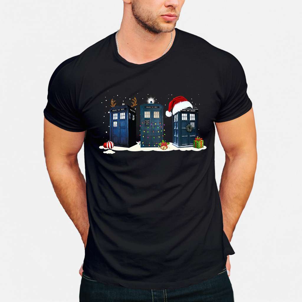 Christmas Police Boxes - T-shirt and Hoodie 1122