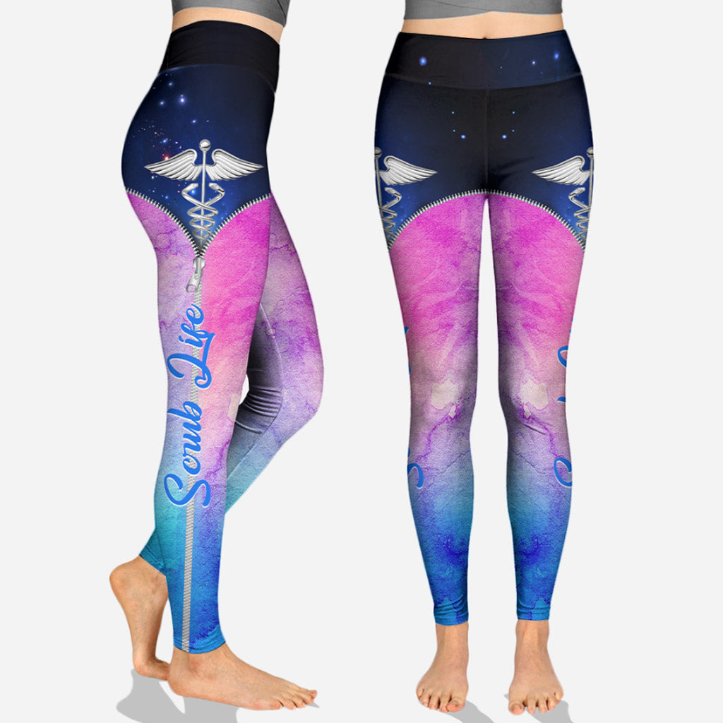 Nursing In My Veins - Personalized Nurse Hoodie and Leggings