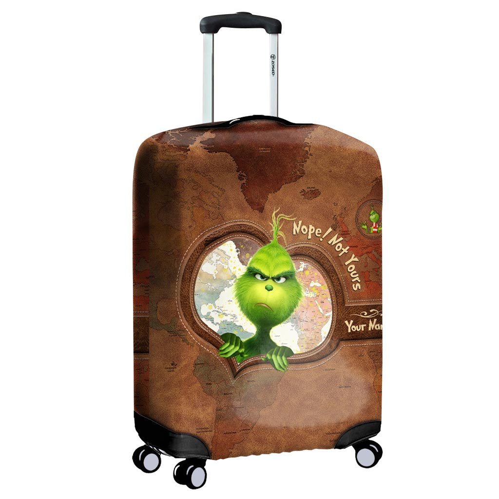 Nope! Not Yours - Personalized Stole Christmas Luggage Cover