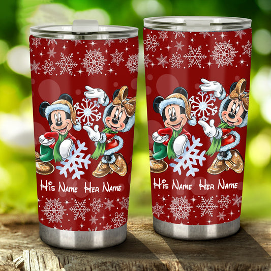 You & Me - Personalized Christmas Mouse Tumbler