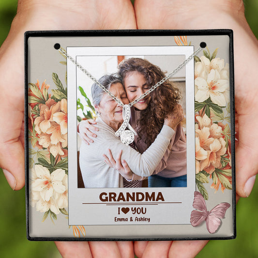 Grandma I Love You - Personalized Mother's Day Grandma Necklace