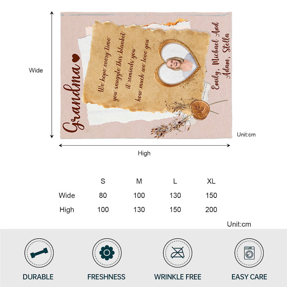 Grandma Mama - Personalized Mother's Day Grandma Blanket