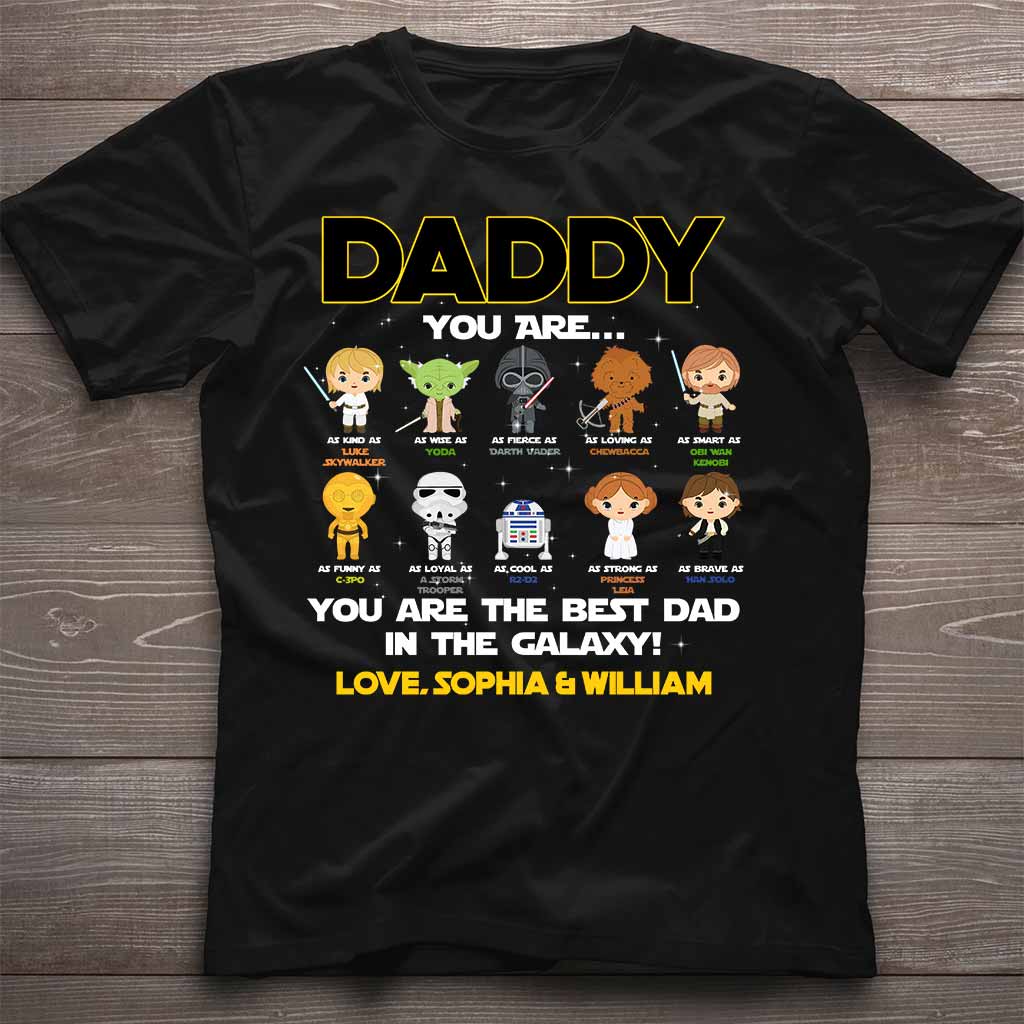 Daddy You Are - Personalized Father's Day The Force T-shirt and Hoodie