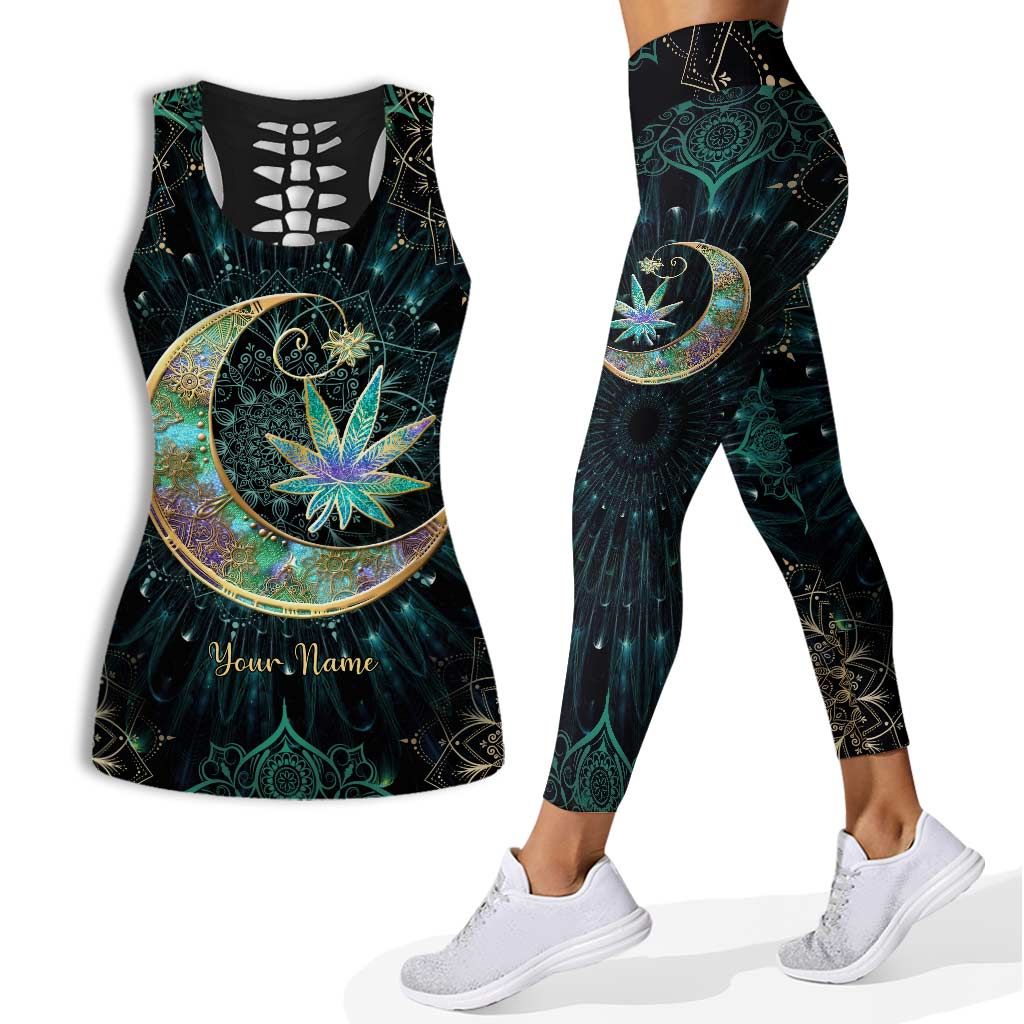 Dream High - Personalized Weed Hollow Tank Top and Leggings
