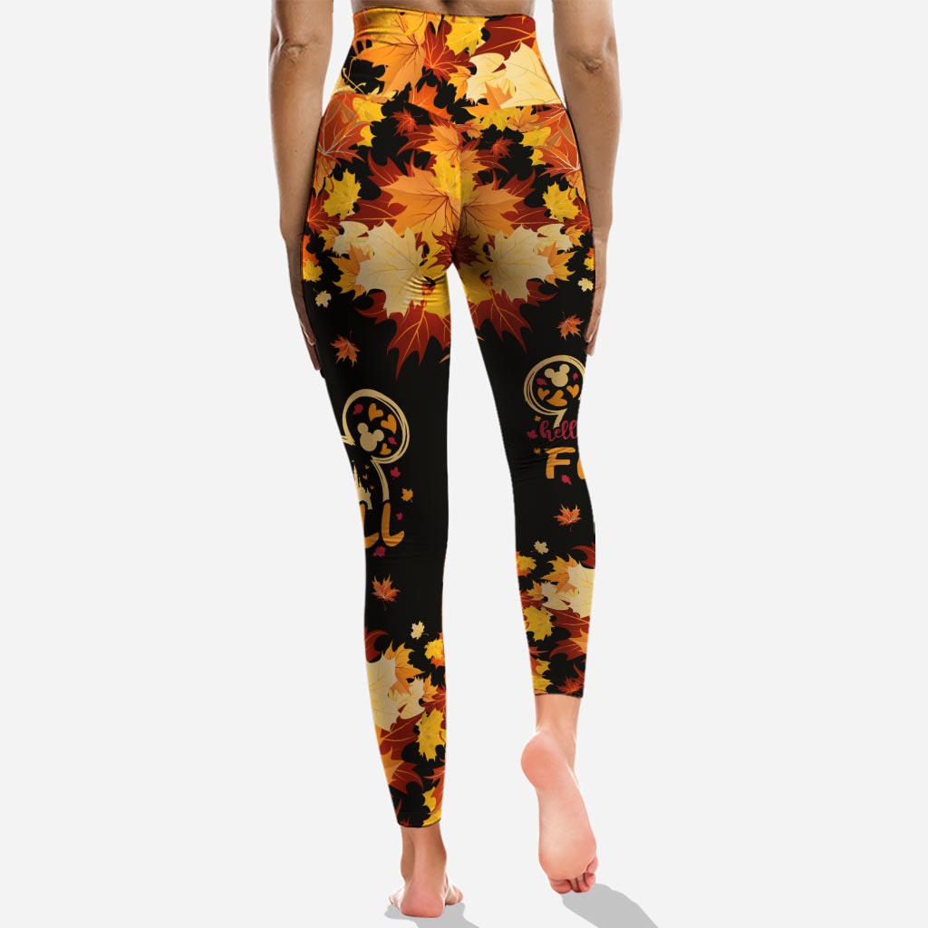 Hello Fall - Personalized Mouse Hoodie and Leggings