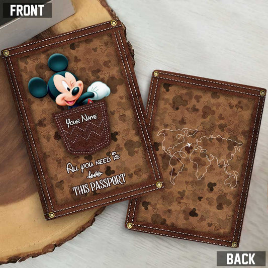 All You Need Is This Passport - Personalized Mouse Passport Holder