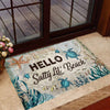 Hello Salty Lil&#39; Beach - Turtle Doormat