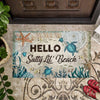 Hello Salty Lil&#39; Beach - Turtle Doormat