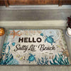 Hello Salty Lil&#39; Beach - Turtle Doormat