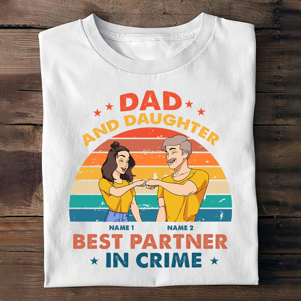 Best Partner In Crime - Personalized Father's Day T-shirt and Hoodie