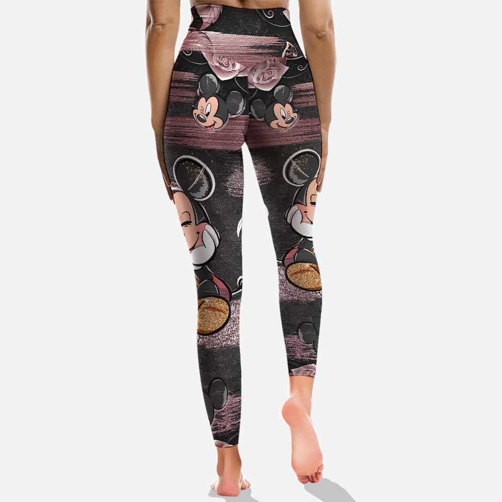 Little Pink Mouse Ears - Personalized Hollow Tank Top and Leggings