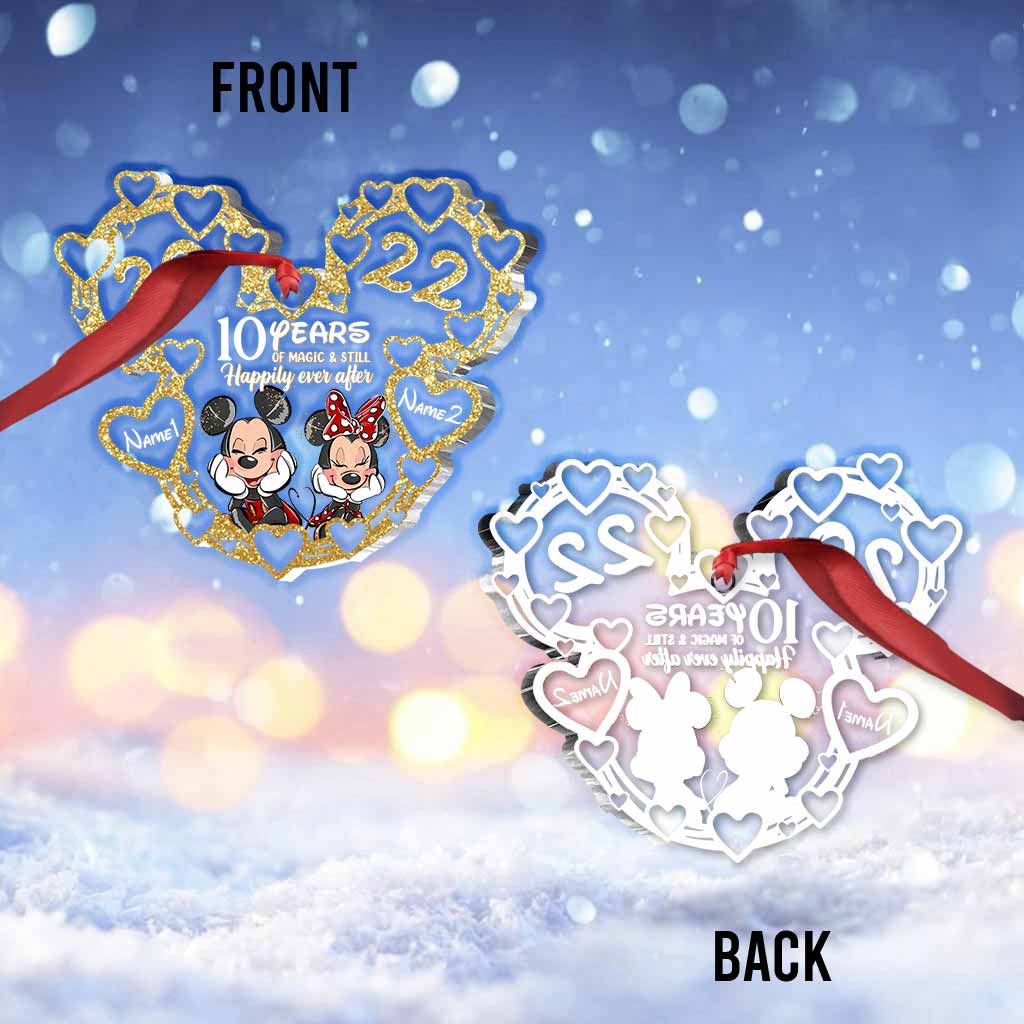Still Happily Ever After - Personalized Christmas Mouse Transparent Ornament