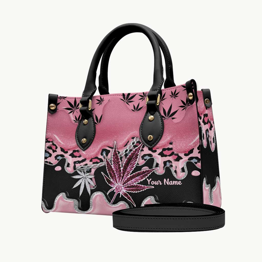 Magic Leaf - Personalized Weed Leather Handbag