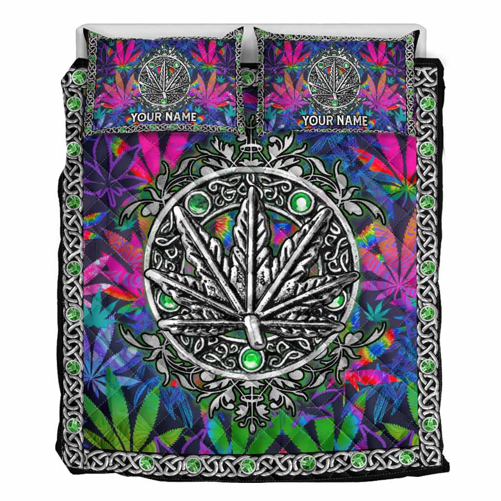 High Life - Personalized Weed Quilt Set