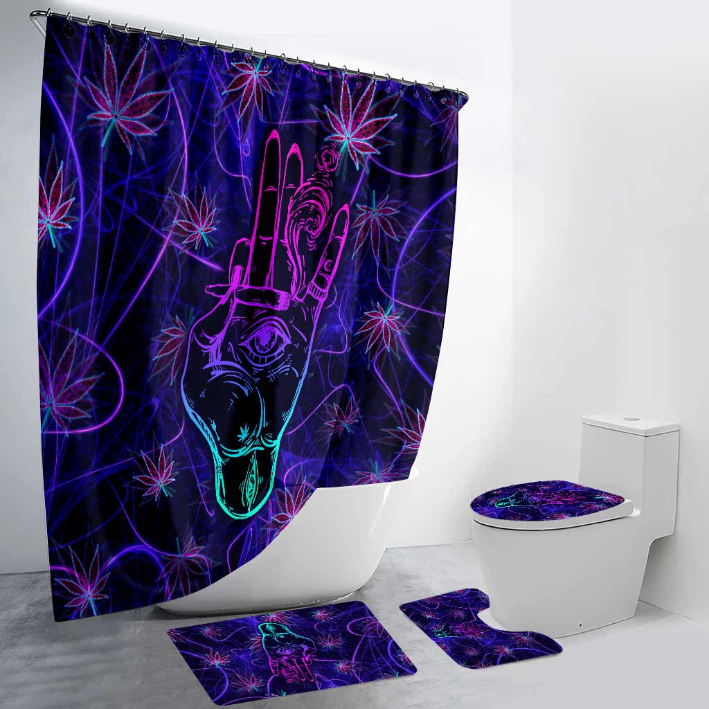 Rollin' Universe - Weed Bathroom Curtain & Mats Set
