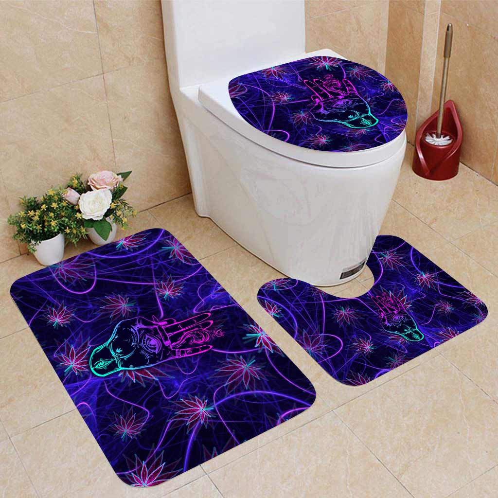 Rollin' Universe - Weed Bathroom Curtain & Mats Set