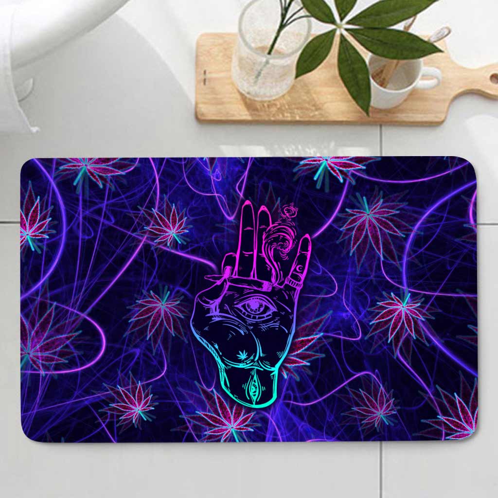 Rollin' Universe - Weed Bathroom Curtain & Mats Set