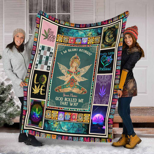 God Rolled Me That Way - Personalized Weed Blanket