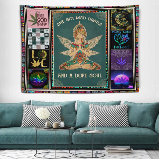 A Dope Soul - Weed Wall Tapestry