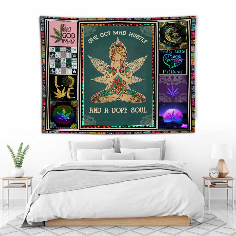 A Dope Soul - Weed Wall Tapestry