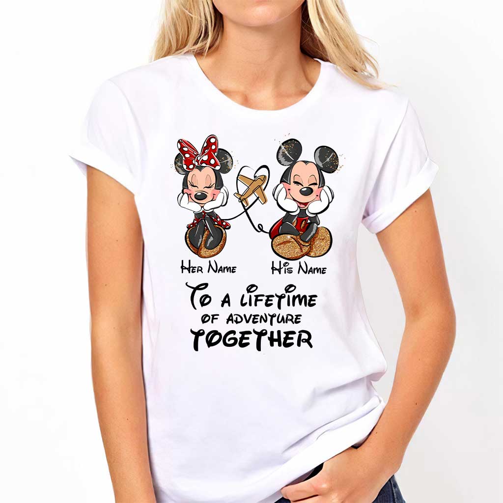 To A Lifetime Of Adventure Together - Personalized Mouse T-shirt and Hoodie
